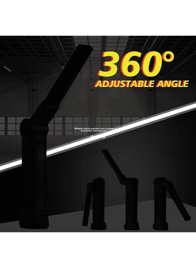 Loquat W51 Work Light Led Outdoor Auto Repair Light Cob Magnetic Attraction Warning 360 ° Adjust Emergency Lighting W52-Power:W52 (large Style) - Image 4