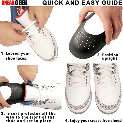 SNEAK GEEK 2 Pairs Sneaker Crease Protectors for Mens Shoes 8-12 - Image 5