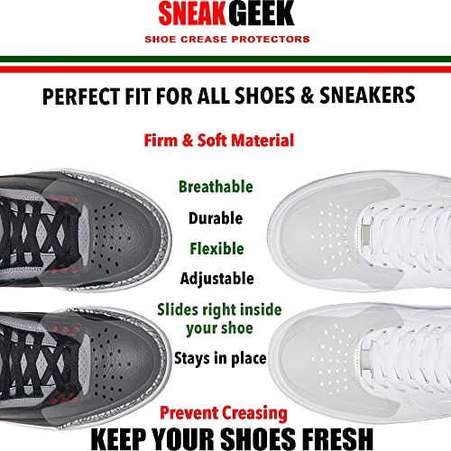 SNEAK GEEK 2 Pairs Sneaker Crease Protectors for Mens Shoes 8-12 - Image 2
