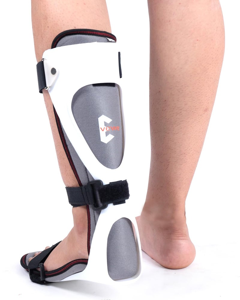 EVEWE FOOT DROP SPLINT, AFO DROP FOOT ORTHOTICS FOR MEN AND WOMEN STROKE, MS, HEMIPLEGIA FOOT DROP (4 to 7 Uk Size Small & Medium, RIGHT LEG Only) - Image 1