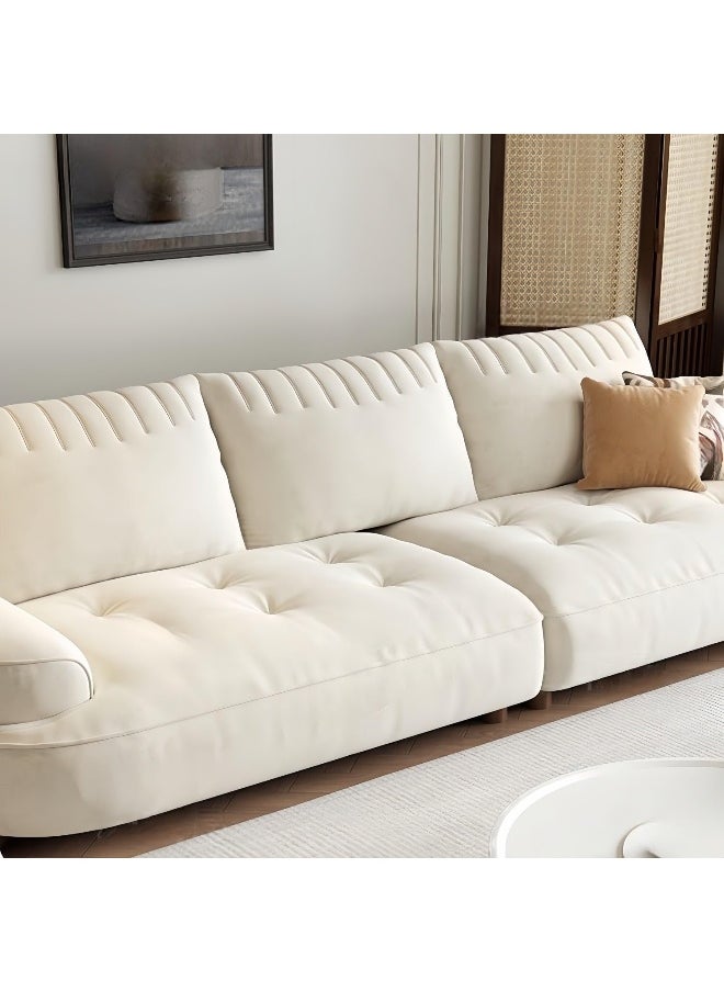 LUXURY LUXE Luxury Luxe Cloud-Shaped Sofa Set – Off-White Tofu Block Design  - Image 3