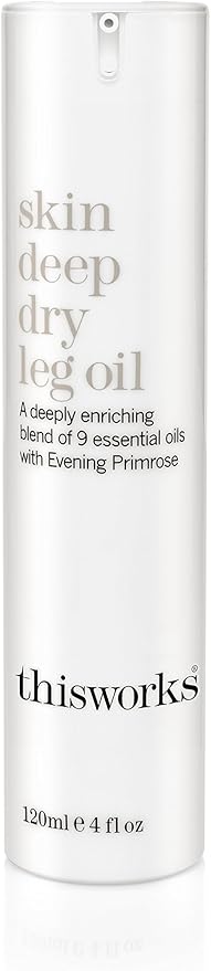 This Works Skin Deep Dry Leg Oil 150 ml Body Oil for Dry Skin Nourishing Body Moisturiser Enriched with 19 Essentials Oils including Sandalwood Jojoba Coconut and Rose Oil for a Hydrating Glow - Image 1