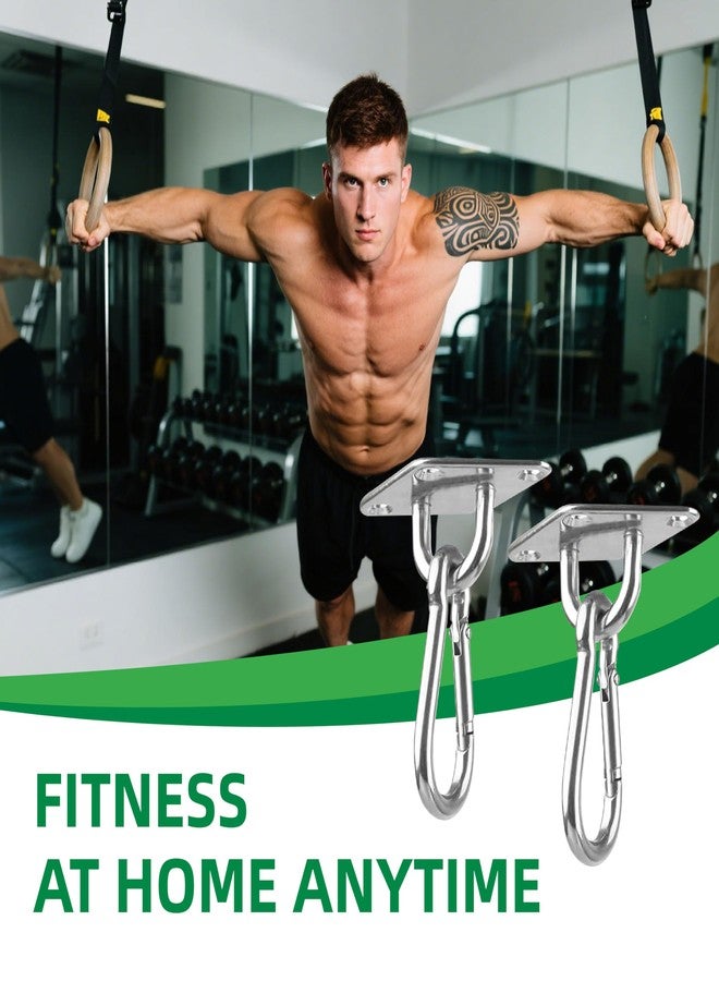 JREEPEE Wall Mount for Resistance Bands & Heavy Duty Hammock Hanging Kit - Workout Wall Anchor with Hook for Home Gym, Ceiling Swing, Yoga Straps and Suspension Training - Image 3