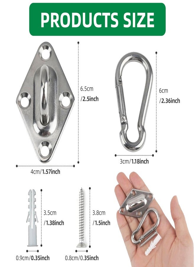 JREEPEE Wall Mount for Resistance Bands & Heavy Duty Hammock Hanging Kit - Workout Wall Anchor with Hook for Home Gym, Ceiling Swing, Yoga Straps and Suspension Training - Image 2