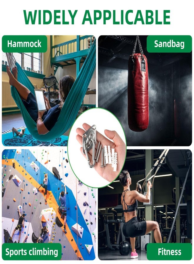 JREEPEE Wall Mount for Resistance Bands & Heavy Duty Hammock Hanging Kit - Workout Wall Anchor with Hook for Home Gym, Ceiling Swing, Yoga Straps and Suspension Training - Image 4