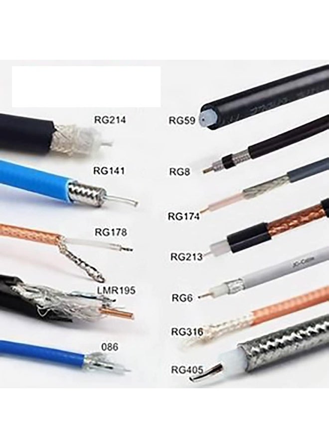 كابل محوري RG59 لكاميرات المراقبة CCTV – 300 متر، أسود لضمان اتصال موثوق - Image 4