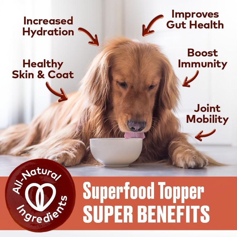 Furvor Beef Bone Broth for Dogs - Collagen Protein Supplement for Digestion, Mobility, Coat, Immune System, Healthy Dog Food Topper, Human Grade Meal Boost Gravy, Just Add Water, Made in USA 12 oz - Image 3