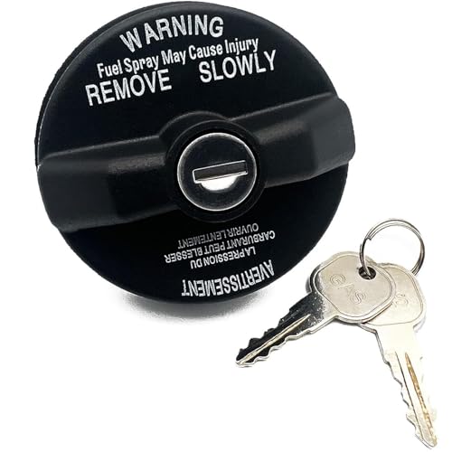 JkorkM Locking Gas Cap, Lock Fuel Cap Replace 05278655AB, 5278655AB Chrysler Dodge Jeep Ram - Challenger Grand Caravan 1500, Cherokee Wrangler JK TJ Liberty Compass Patriot, black - Image 1
