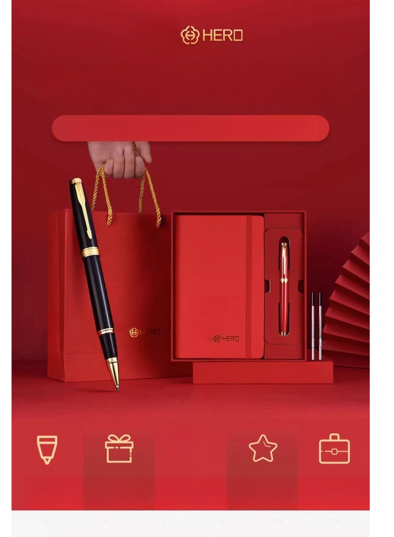 Hero Hero Treasure Bead Signature Notebook Classic Gift Set for Business Office  - Image 4