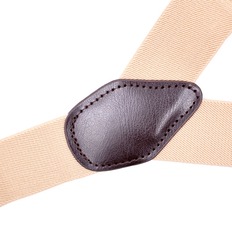 general Men's Casual Y-Back Suspenders with 6 Clips - Elastic Adjustable Straps - Image 3
