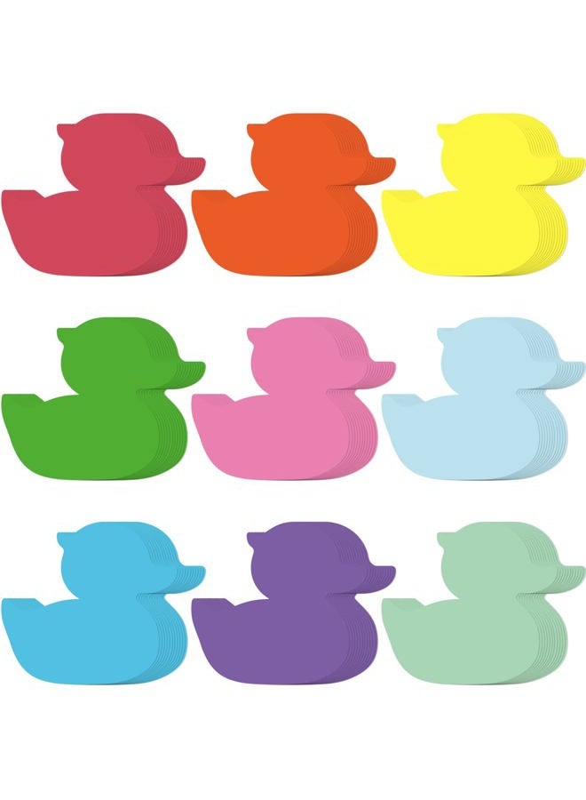 Geyee 108 Pcs Duck Paper Cutouts Classroom Duck Bulletin Board Cut Outs Assorted Color Cutouts Classroom Decoration Paper Die Cuts for DIY Kids Projects Craft Sunday School Holiday Party Decoration - Image 1