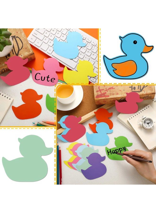 Geyee 108 Pcs Duck Paper Cutouts Classroom Duck Bulletin Board Cut Outs Assorted Color Cutouts Classroom Decoration Paper Die Cuts for DIY Kids Projects Craft Sunday School Holiday Party Decoration - Image 3
