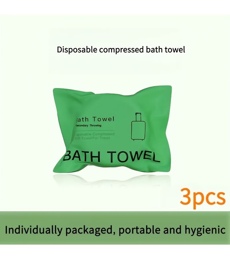 Orange 3 Piece Oversized Quick Dry Microfiber Towel Set - Image 3