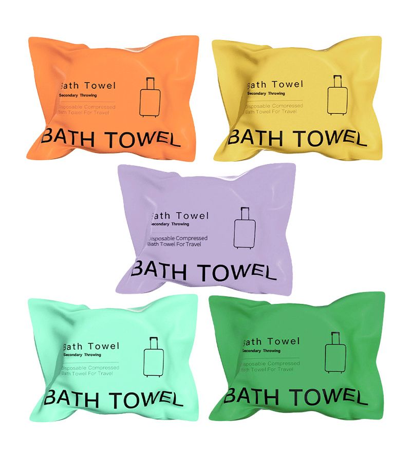 Orange 3 Piece Oversized Quick Dry Microfiber Towel Set - Image 2