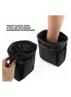 Y&D 1 PCS Rock Climbing Chalk Bag, with a Carabiner and Adjustable Strap, Perfect Pockets for Bouldering, Gymnastics, Gym Pouch, Cross Fit Lifting to Securely Hold Phone Valuables  - Image 2