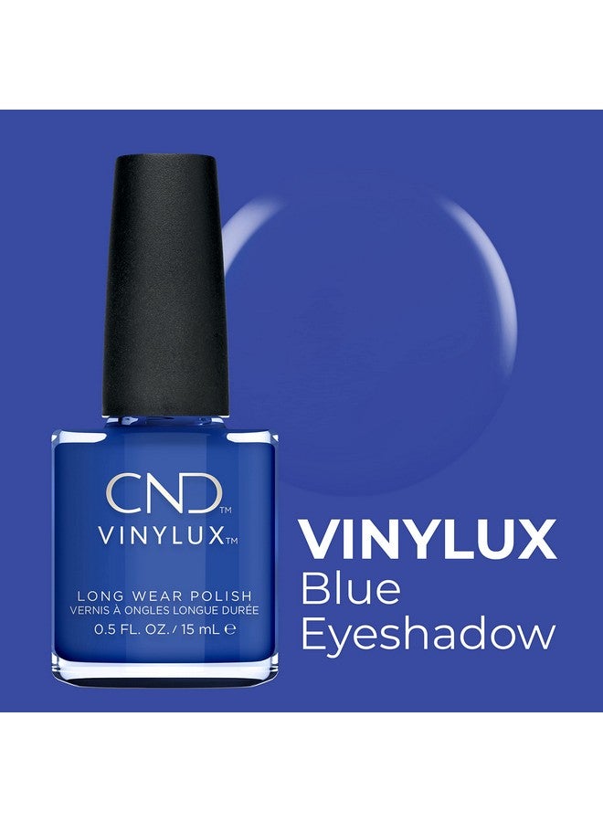 CND Vinylux Longwear Blue Nail Polish, Gellike Shine & Chip Resistant Color, Blue Eyeshadow, 0.5 Fl. Oz - Image 2