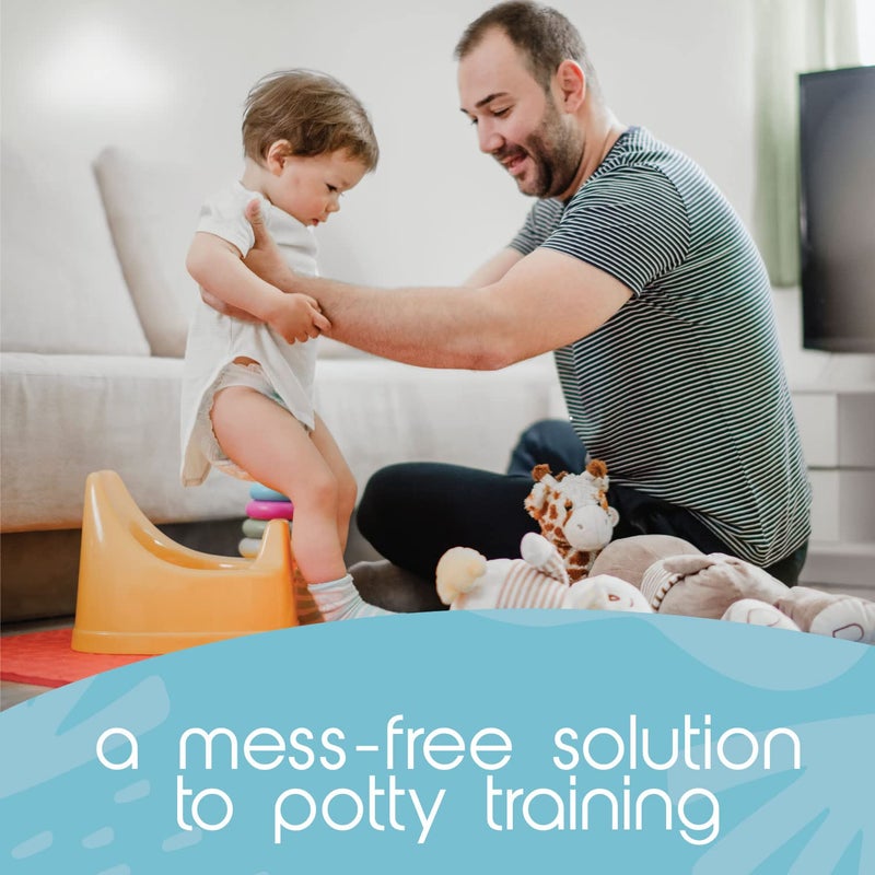 Tidy Tots TidyTots Disposable Potty Chair Liners for Potty Training Toddlers | Value Pack of 32 Disposable Potty Liners for Toddlers | Portable Potty Chair Refill Pack - Image 4