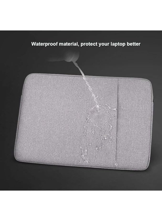 13.3-Inch Shockproof Water-Resistant Laptop Sleeve Case for MacBook & Laptops, Grey - Image 4