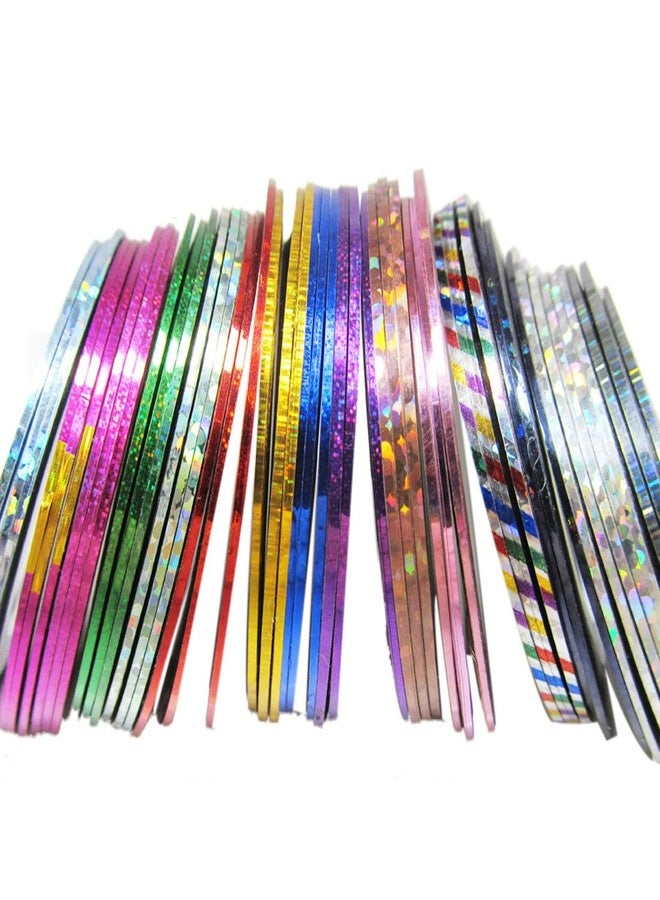 فوبيري فوبري، 32 قطعة من لفائف شريط تزيين الأظافر بألوان متنوعة - Image 5