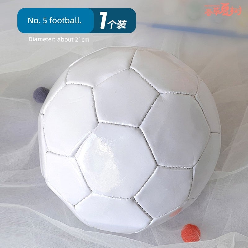 Olympic pure white football painting handmade DIY material package children adult painting graffiti activity warm-up parent-child - Image 4