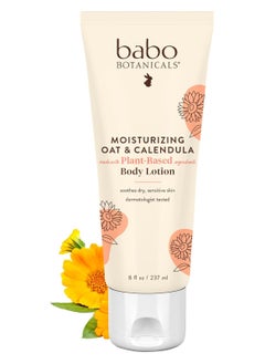 Babo Botanicals Babo Botanicals Moisturizing Oat & Calendula Body Lotion - For Dry or Sensitive Skin For all ages Vegan Lightly Scented 