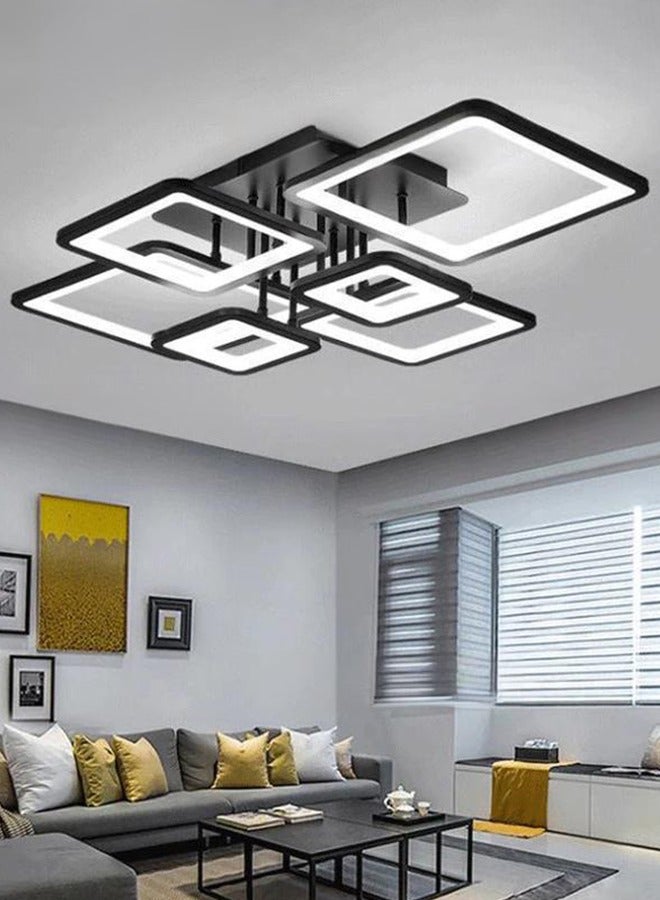 قلادة سقف غرفة المعيشة الاسكندنافية البسيطة الاسكندنافية مصباح سقف LED معلقة سقف 3 ألوضوء متغير بثلاثة ألوانان غرفة نوم - Image 1