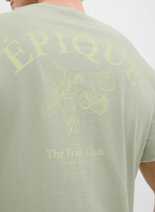 Rebel Graphic Print Round Neck T-Shirt - Image 2