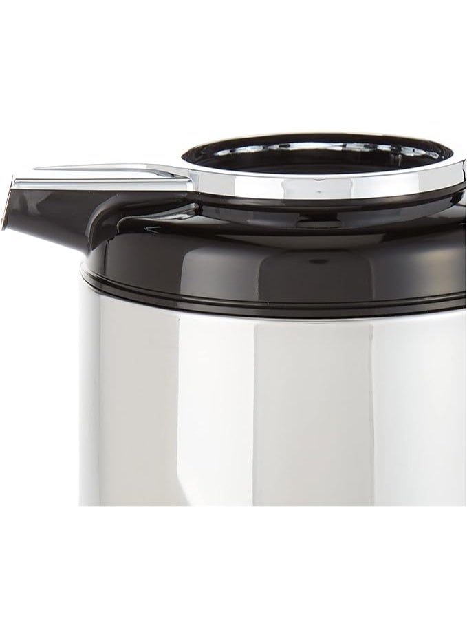 بيكوك ترمس بيكوك ستانلس ستيل سعة 1.9 لتر – مزدوج الجدار لحفظ الحرارة والبرودة، محكم الإغلاق ومتين، صنع في اليابان (فضي/أسود) - Image 2