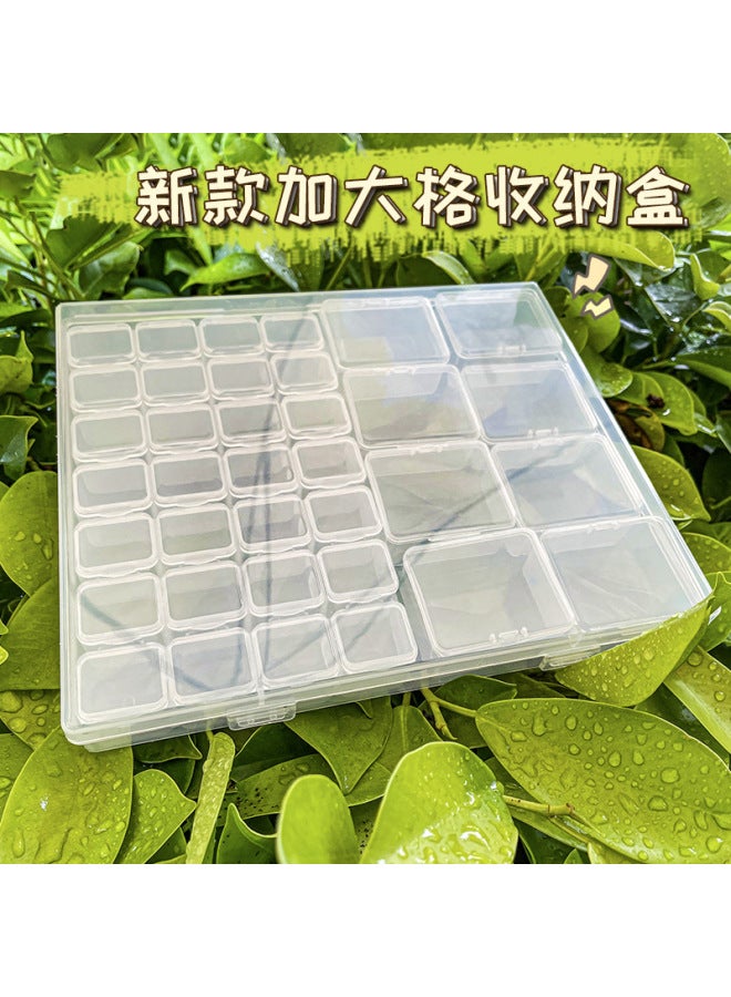 Desktop Storage Finishing Box elry Box Anti-oxidation Transparent Portable Earring Necklace Nail elry Storage Box