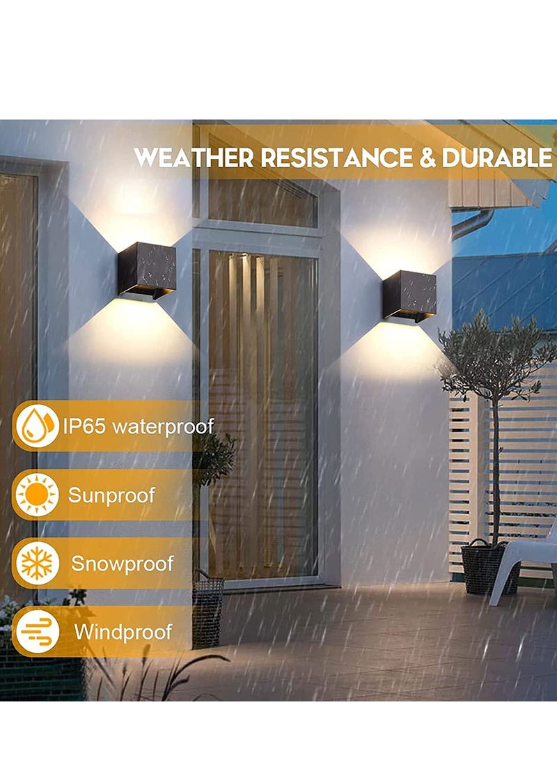 Next Life LED Aluminum Waterproof Wall Lamp Outdoor Light Angle Adjustment Outdoor Wall Light Black Body Warmwhite - Image 4