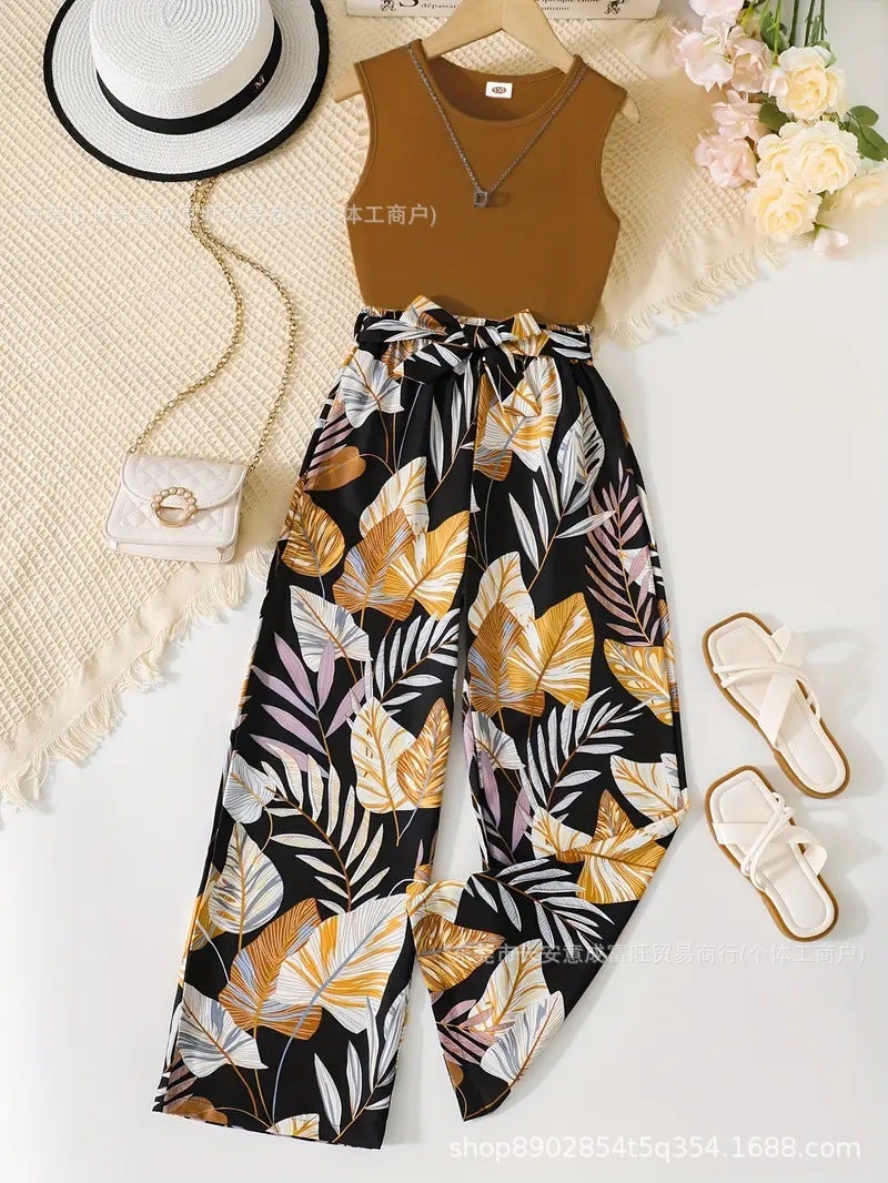 Baby Summer Two-Piece Set With Top And Pants Baby Summer Suit - Image 1