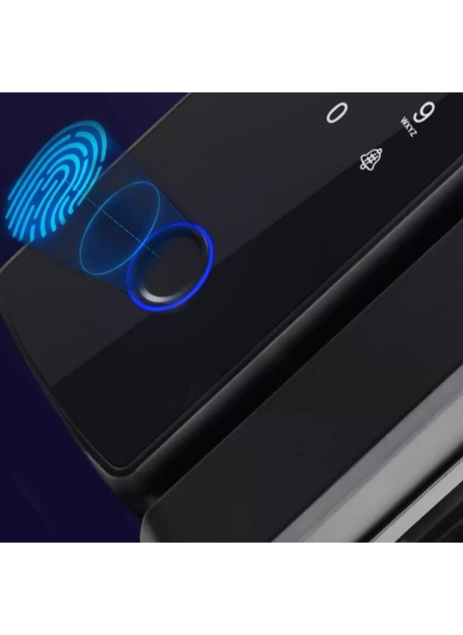 Keypad Entry Door Lock, Security Biometric Fingerprint Door Lock Password for Apartment for Office Glass Door for Villa