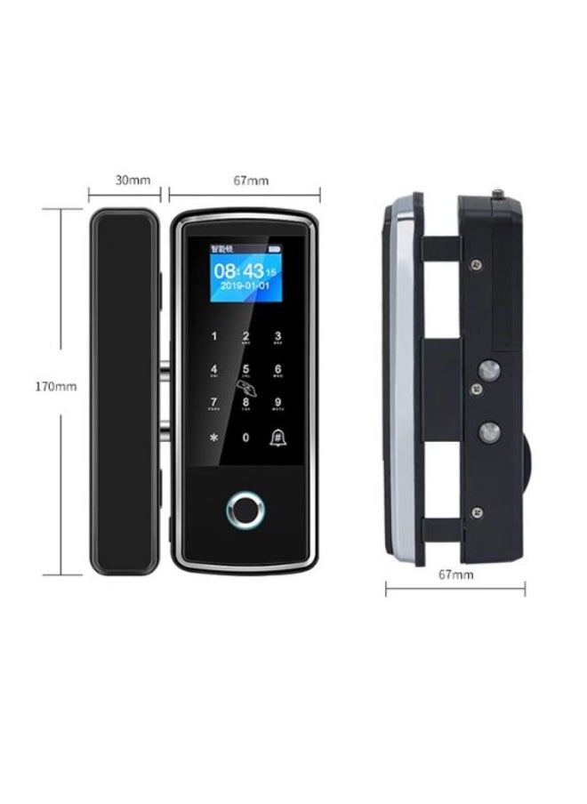 Keypad Entry Door Lock, Security Biometric Fingerprint Door Lock Password for Apartment for Office Glass Door for Villa