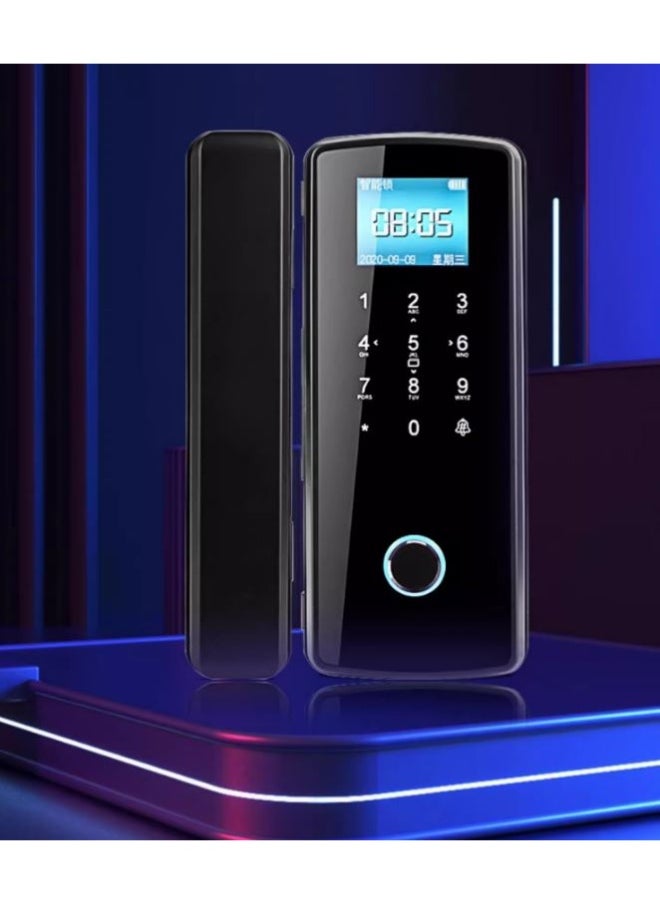 Keypad Entry Door Lock, Security Biometric Fingerprint Door Lock Password for Apartment for Office Glass Door for Villa