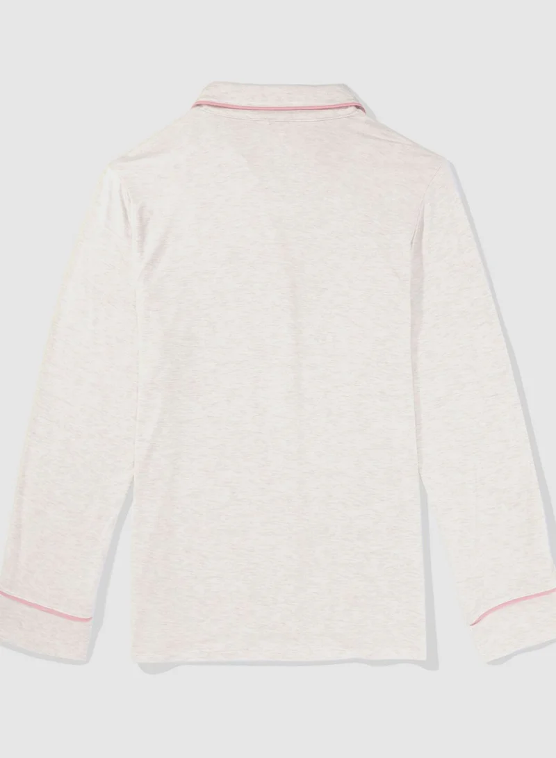 Aerie Piping Detail Sleep Shirt