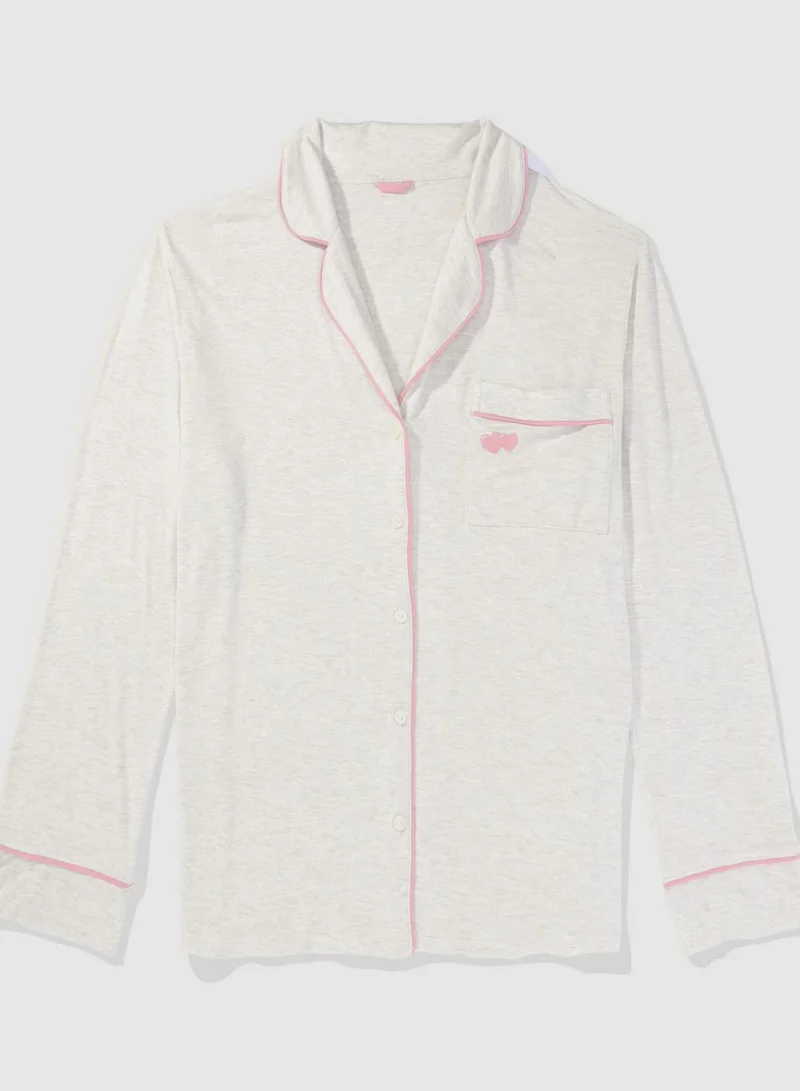 Aerie Piping Detail Sleep Shirt