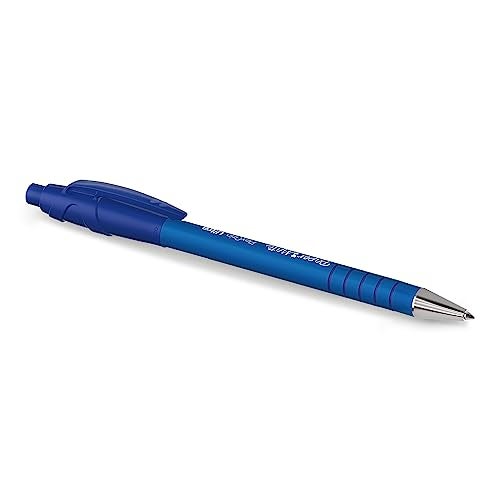 Paper Mate FlexGrip Ultra Retractable Ballpoint Pens, Recycled, Medium Point (1.0mm), Blue Ink, 12 Count - Rubberized Full Comfort Grip, Office, Teacher Supplies - Image 4