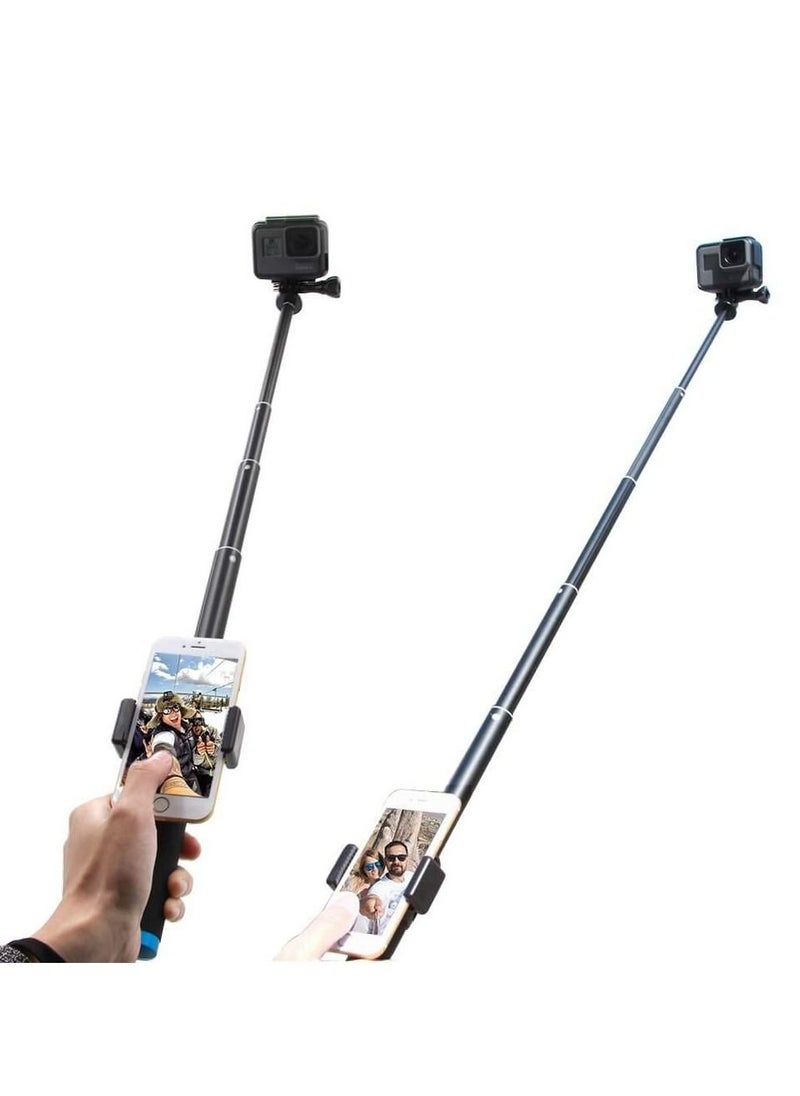 Generic - Aluminum Alloy Selfie Stick with Detachable Tripod for GoPro Hero 7 6 5 4 Xiao Yi Action Camera Smart phone - Image 1