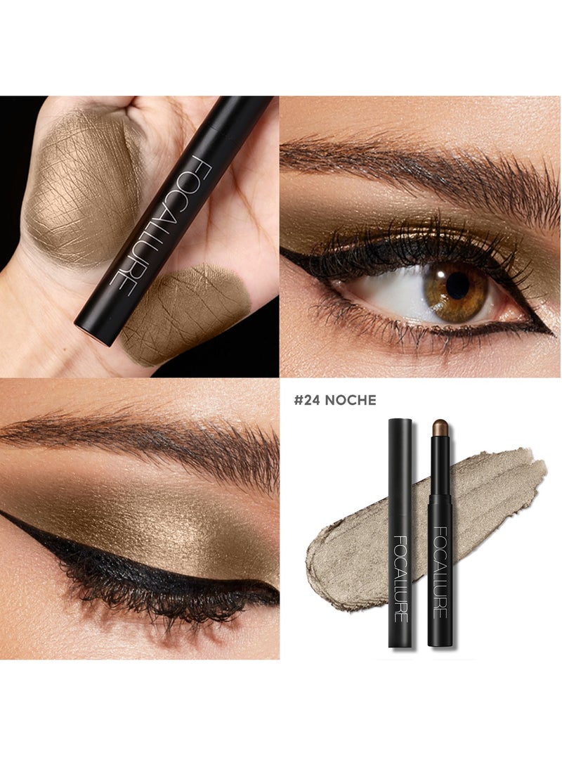 فوكالور قلم ظلال عيون كريمي لامع رقم 24 نوش + رقم 12 براون سبارك - Image 2