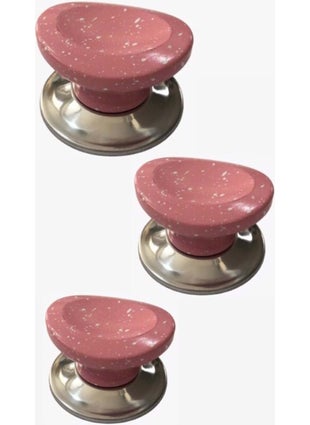 Doğuş Mutfak 3 Pieces Pot Pan Top Pink  - Image 1