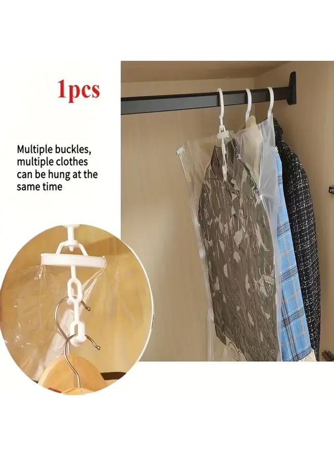 Reusable Hanging Vacuum Storage Bag 26.40x35.46 Inches for Clothes Coats Jackets Dresses - Image 1