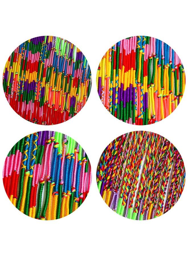 Resinta 100 Pieces Handmade Braided Bracelets Assorted Colors Friendship Cords Thread Bracelets Party Supply Favors For Wrist Anklet - Image 5