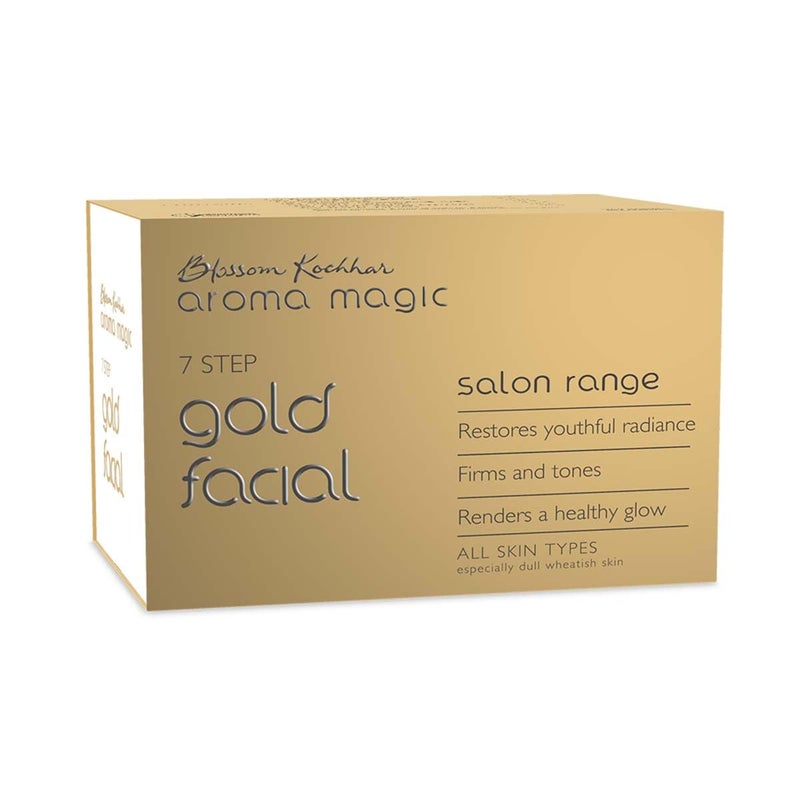 Aroma Magic Gold Facial Kit | 7-Step Skincare for Radiant & Toned Skin | Firms, Tones & Revitalizes | Lifts Dullness for a Fresh & Healthy Look | Salon-Quality Glow at Home - Image 3