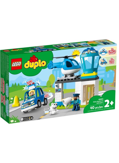 LEGO - Duplo Police Station & Helicopter 40 Pieces - 10959