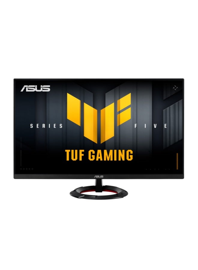 شاشة الألعاب TUF Gaming VG279Q5R مقاس 27 بوصة بدقة Full HD، IPS سريع، 200 هرتز، 0.3 مللي ثانية، FreeSync/Adaptive-Sync، HDR10، 100% sRGB، ELMB، تعزيز الظل، مكبرات صوت مدمجة، HDMI 2.0، DisplayPort 1.4، خالية من الوميض، ضوء أزرق منخفض، تركيب VESA، أسود | 90LM0BS0-B01E71