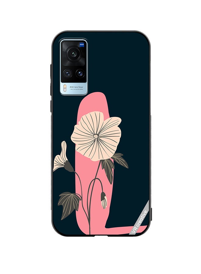 VR CREATIVE Protective Case Cover For Vivo X60 Alphabet L Design Multicolour - Image 1