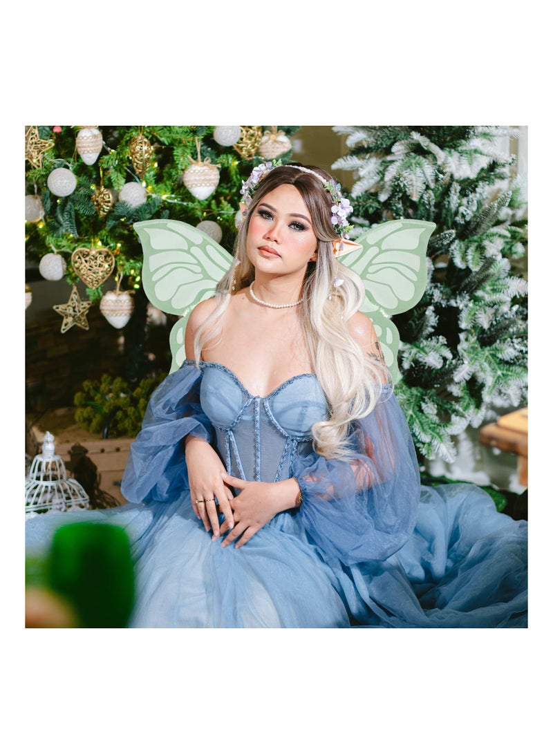 سيوسي الجنية فراشة أجنحة فتاة تألق الجنية كرنفال الطرف إظهار الأزياء واللباس الأميرة الحيوانات الأليفة يتوهم المرأة 15x22.4 بوصة - Image 4