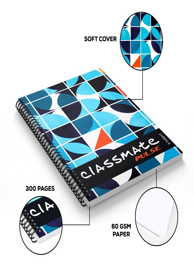 Classmate Pulse Notebook - 267 X 203, 300 Pages, Unruled, Wiro Binding - Image 5