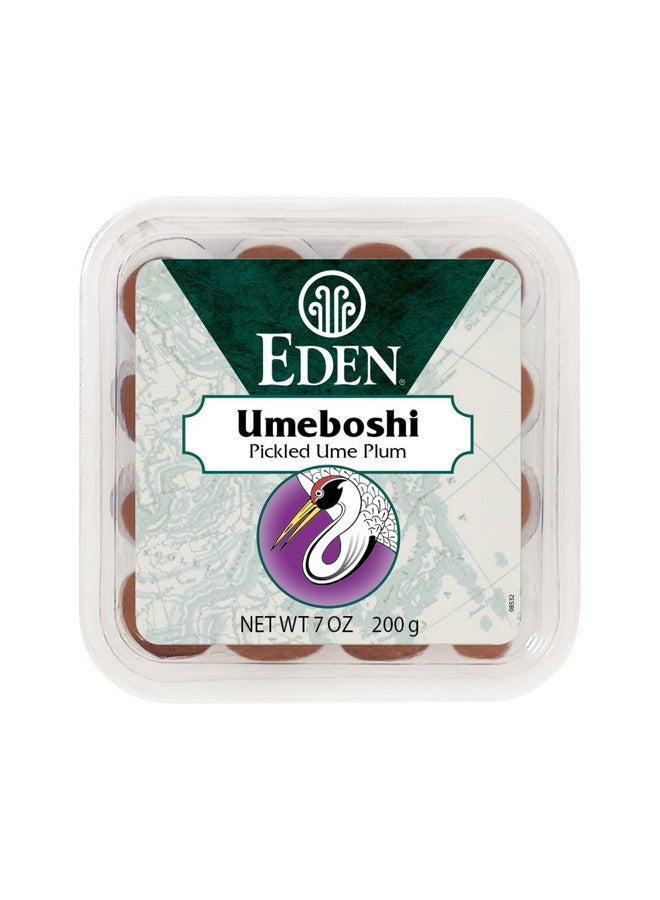 Eden Umeboshi Plum, Japanese Pickled Plum, Wakayama Grown, Whole, Traditionally Made in Japan, No MSG, No Chemical Additives, 7.05 oz - Image 1