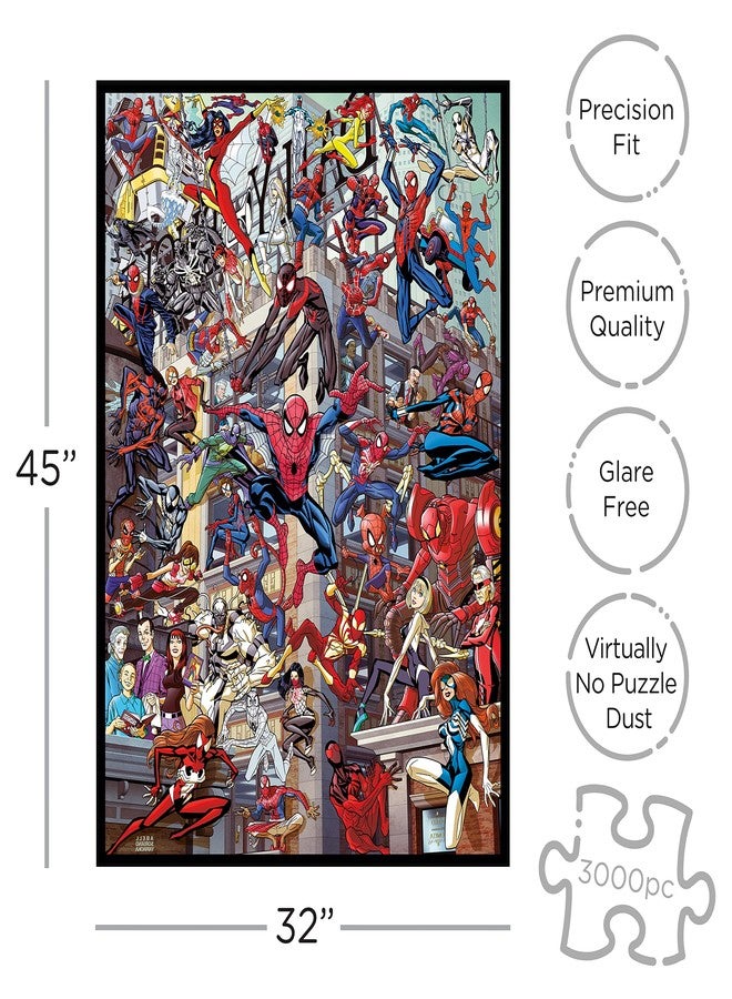 AQUARIUS Marvel Spider-Man Heroes Puzzle (3000 Piece Jigsaw Puzzle) - Officially Licensed Marvel Comics Merchandise & Collectibles - Glare Free - Precision Fit - 32x45 Inches - Image 2